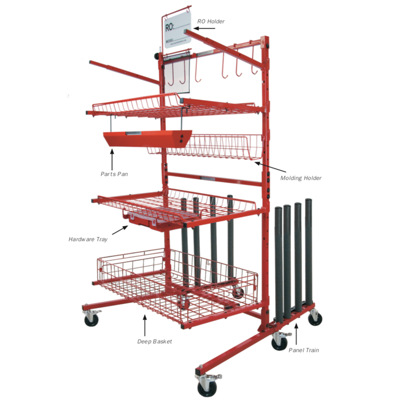 Innovative Parts CartB™ Auto Body Parts Cart Innovative Tools