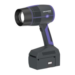 SCANGRIP UV-GUN extremely powerful LED work light for UV curing of large  sized paint repair, Exchangeable battery pack, Hand-held design